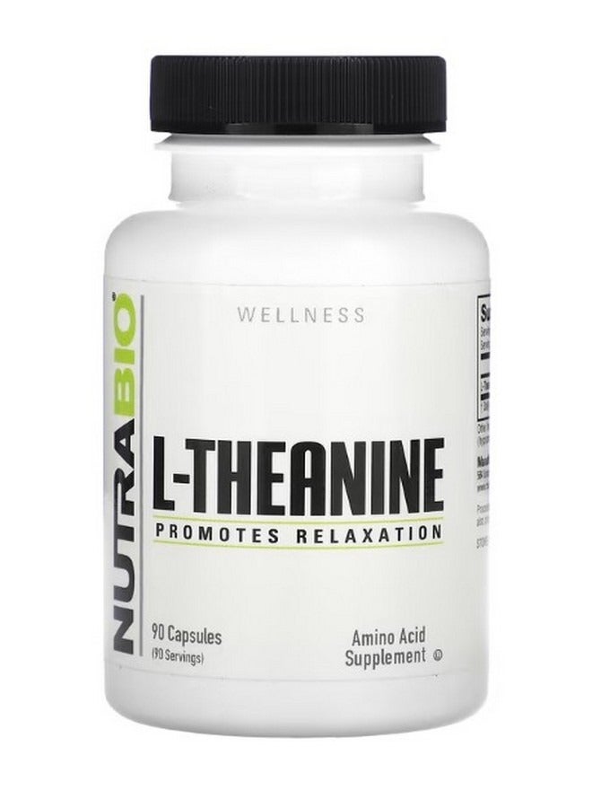 NutraBio L Theanine 200 mg 90 Capsules - Image 1