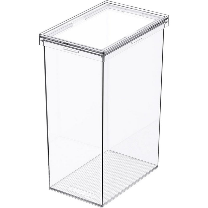 Homesmiths حاوية تخزين الطعام محكمة الإغلاق كبيرة 2400 مل من هومسمثس – حاوية بلاستيكية شفافة مع غطاء قفل، خالية من BPA، منظم مطبخ للأطعمة الجافة، الوجبات الخفيفة، التوابل والمكونات – L15.5 x W10 x H22.7 سم - Image 2