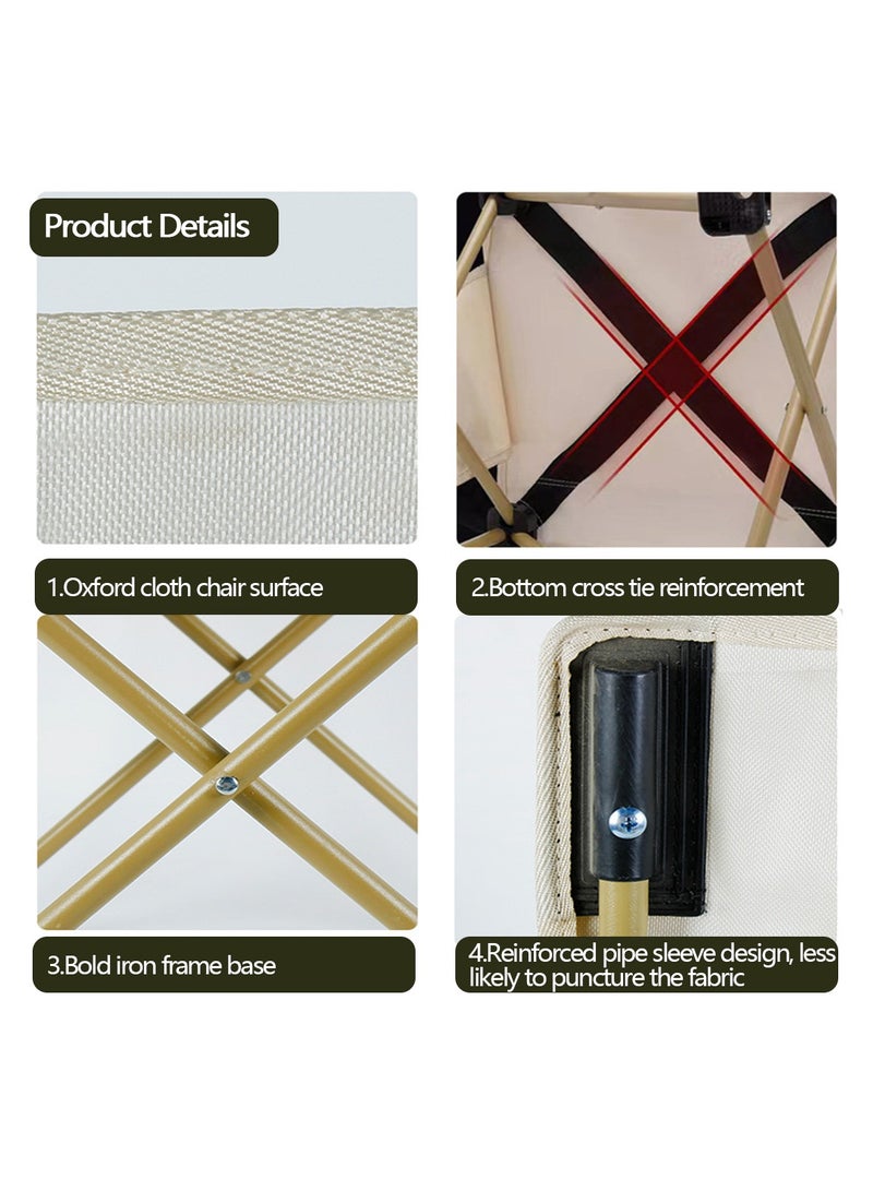 Yolu Outdoor Camping Chair Folding Chairs with Carry Bag Lightweight seat Portable Chair for Camping, Hiking,Fishing, Beach, BBQ and Picnics - Image 3