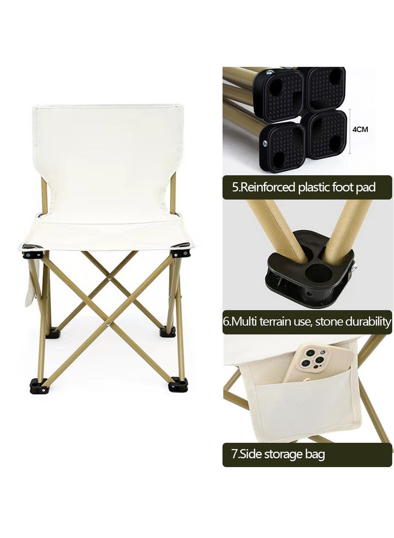 Yolu Outdoor Camping Chair Folding Chairs with Carry Bag Lightweight seat Portable Chair for Camping, Hiking,Fishing, Beach, BBQ and Picnics - Image 4