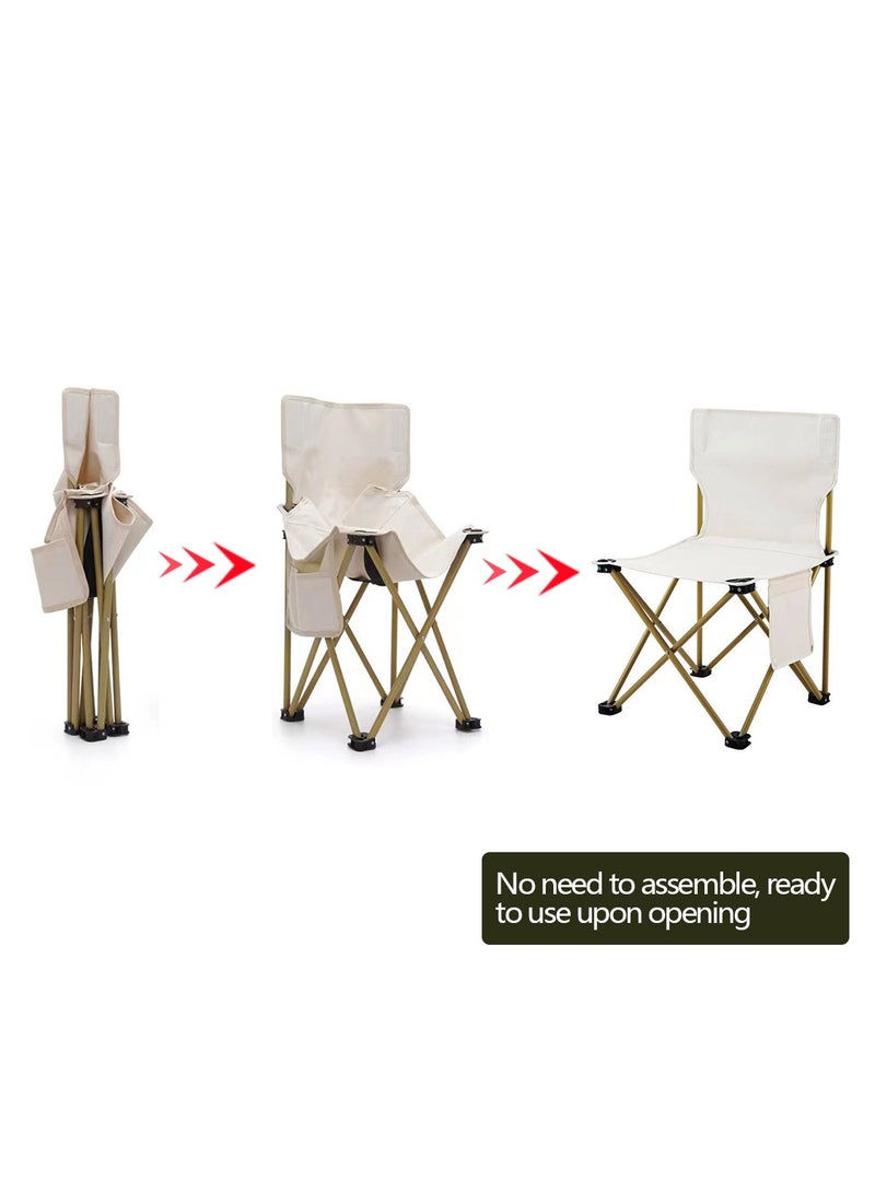 Yolu Outdoor Camping Chair Folding Chairs with Carry Bag Lightweight seat Portable Chair for Camping, Hiking,Fishing, Beach, BBQ and Picnics - Image 5