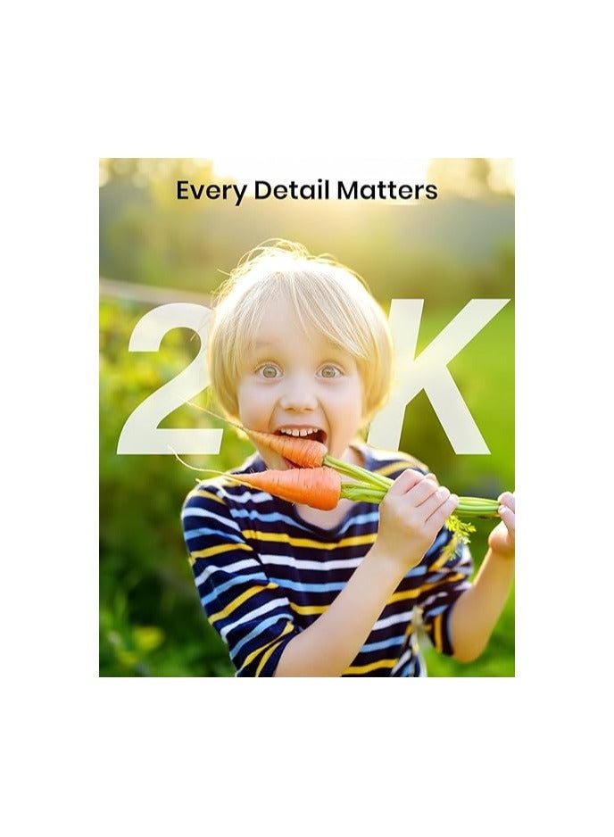 2K Wireless Outdoor Security Camera – Solar Powered, 3MP Battery-Powered with 360° Rotation, Two-Way Audio, 2.4GHz Wi-Fi - Image 3