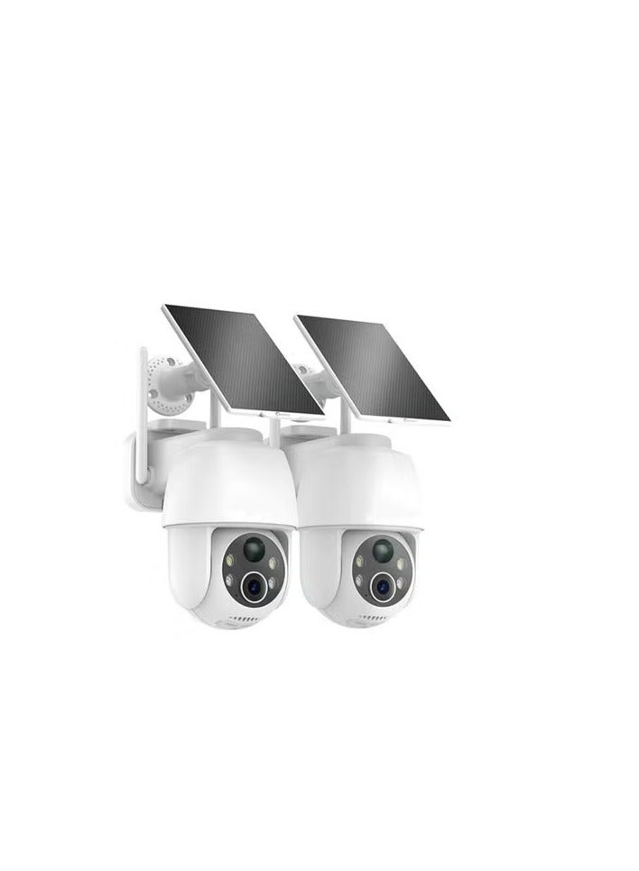 2K Wireless Outdoor Security Camera – Solar Powered, 3MP Battery-Powered with 360° Rotation, Two-Way Audio, 2.4GHz Wi-Fi - Image 1