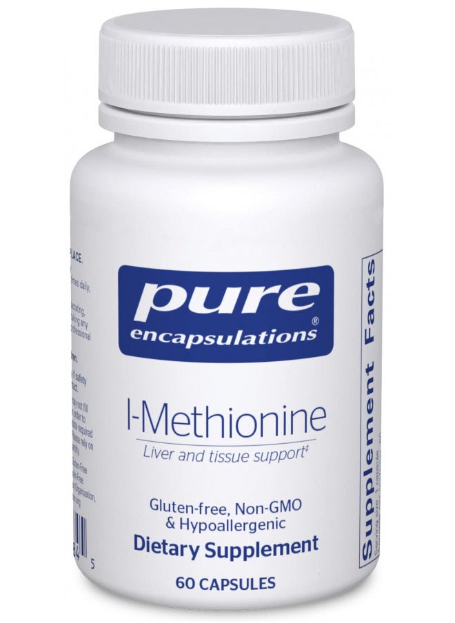 Pure Encapsulations - Pure Encapsulations L-Methionine | Glutathione and Amino Acid Supplement for Joints, Liver and Pancreas Support, Antioxidants, and Nervous System* | 60 Capsules - Image 1