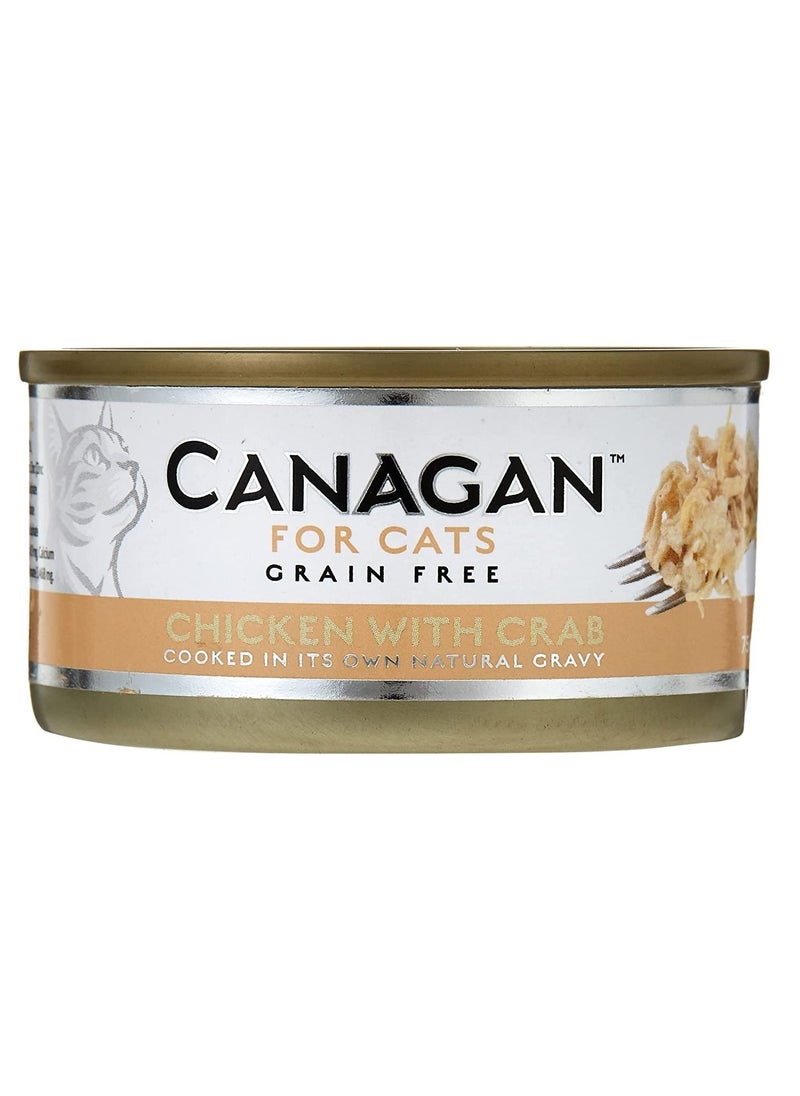 Canagan - Canagan Chicken with Crab Tin Cat Wet Food 75g - Image 1