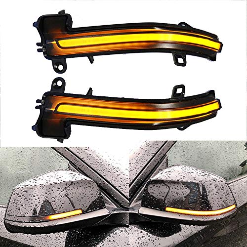 KYYET Left & Right Smoked Lens Dynamic Sequential Blinker LED Side Marker Rearview Mirror Turn Signal Light Compatible with BMW 1 2 3 4 Series F20 F21 F22 F30 F32 F33 E84 X1 i3 - Image 3