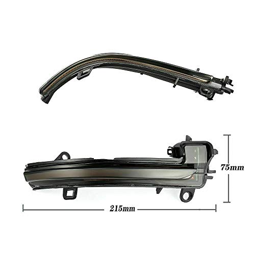 KYYET Left & Right Smoked Lens Dynamic Sequential Blinker LED Side Marker Rearview Mirror Turn Signal Light Compatible with BMW 1 2 3 4 Series F20 F21 F22 F30 F32 F33 E84 X1 i3 - Image 5