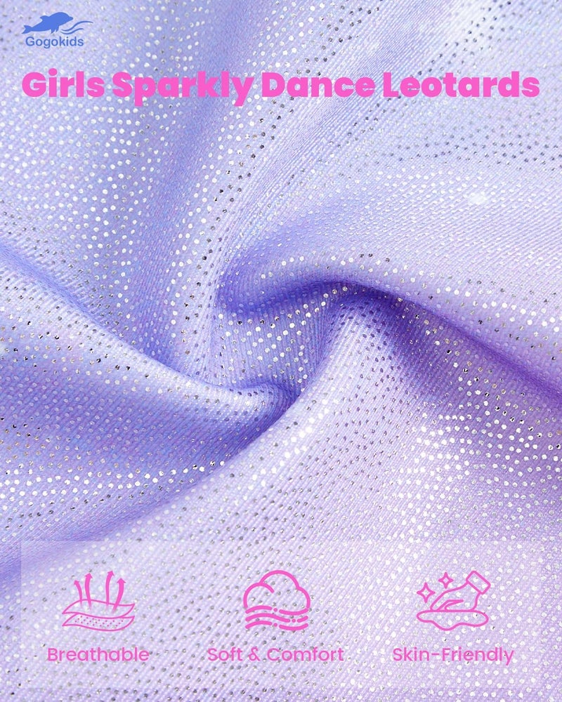 Gogokids Ballet Leotards for Girls Long Sleve Lace Leotards Toddler Dance Dress with Removable Skirt Combo for 3-12 Years - Image 3