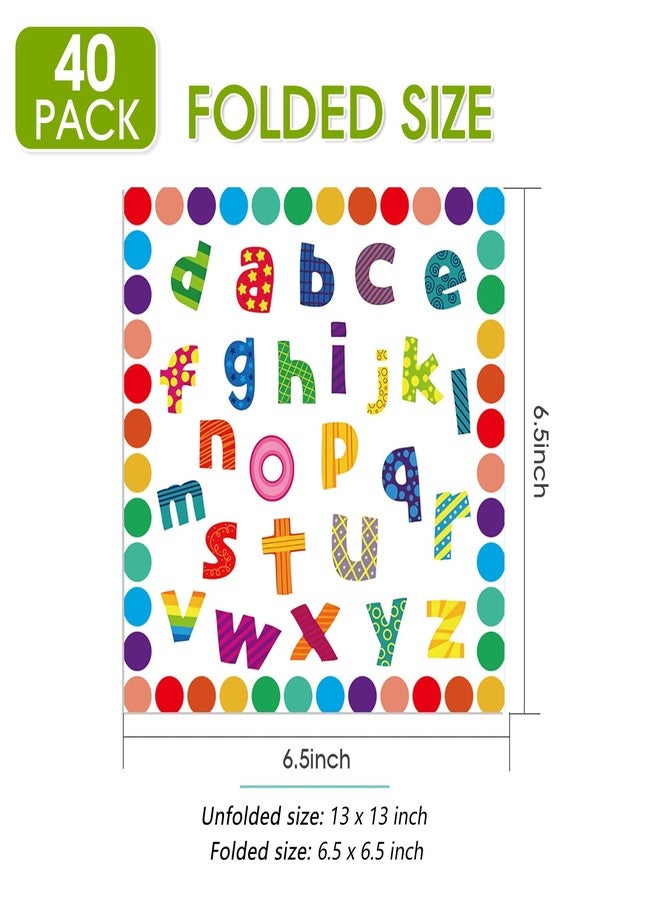 Xiliconie 40Pcs Alphabet Party Supplies Alphabet Napkins Colorful Bright ACB Alphabet Disposable Back to School Napkins for School Party Alphabet Decorations - Image 3