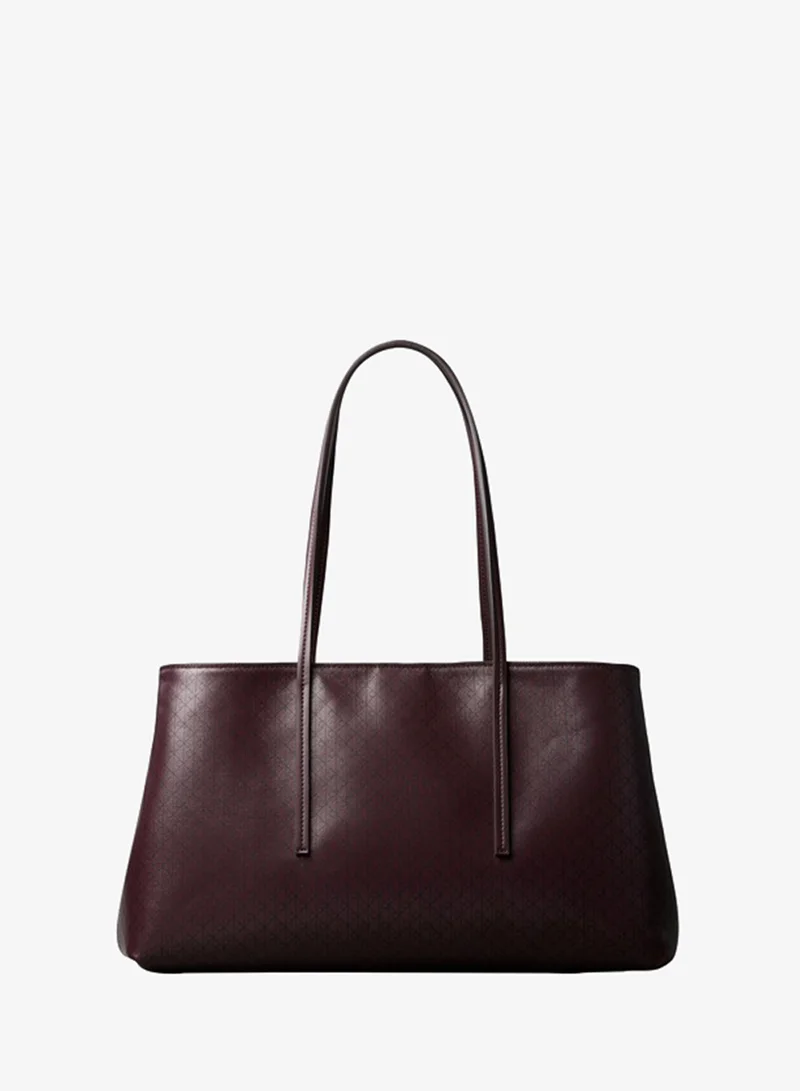 Calvin Klein Allover Emblem Logo Tote Bag