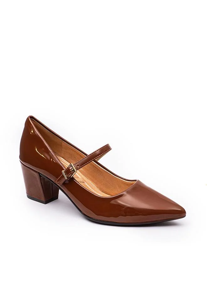 فايور Glossy Buckle Strap Heel BLG 004
