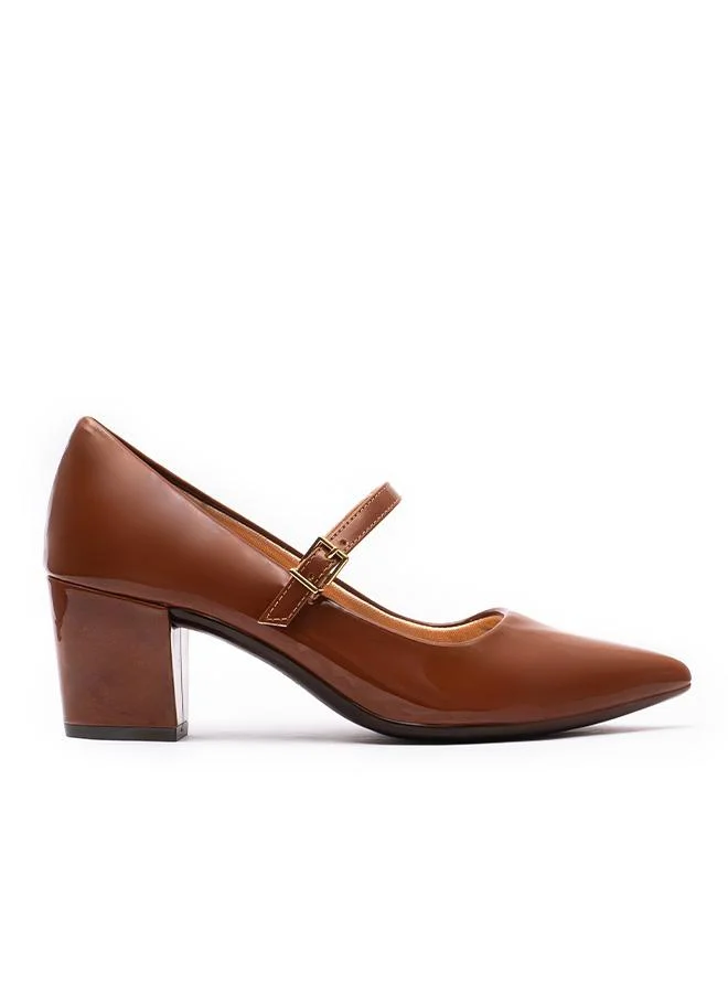 فايور Glossy Buckle Strap Heel BLG 004