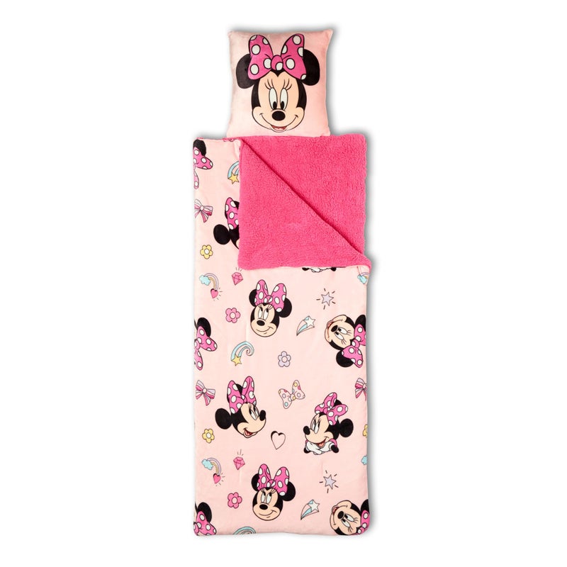 Northwest Minnie Mouse Silk Touch Sherpa Slumber Bag, 27" x 56", Favorite Things - Image 1