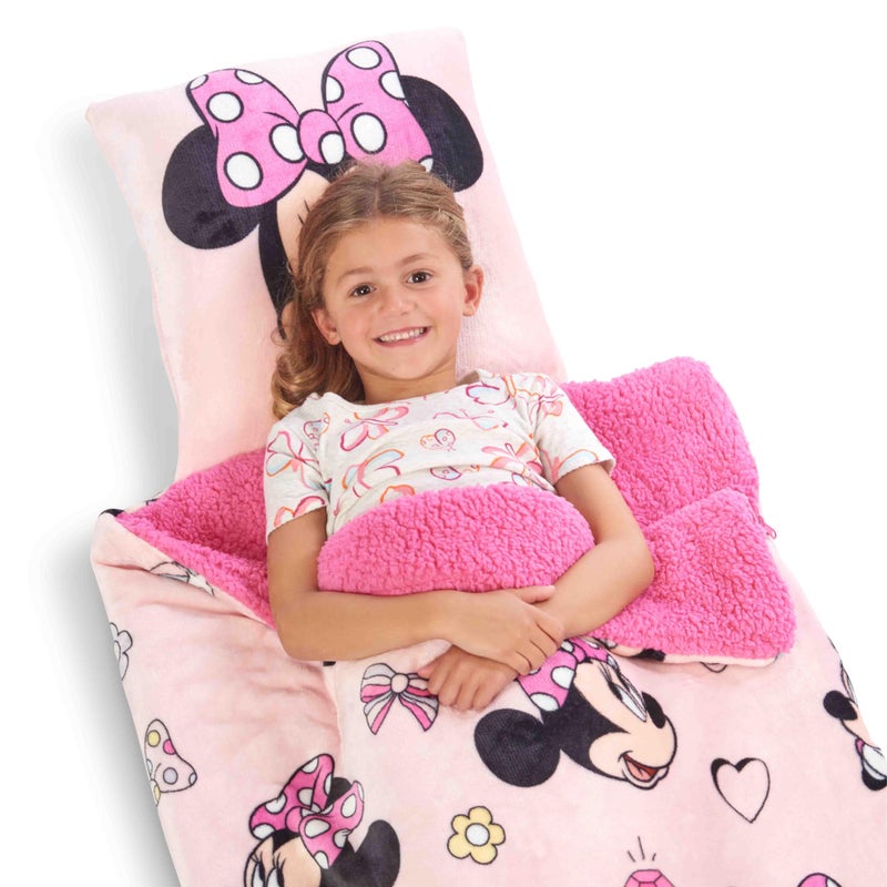 Northwest Minnie Mouse Silk Touch Sherpa Slumber Bag, 27" x 56", Favorite Things - Image 2