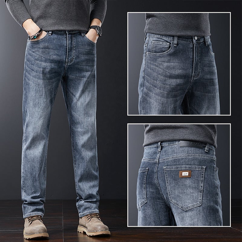 Unisex Classic Denim Jeans Loose Fit Daily Outdoor Wear - Image 5