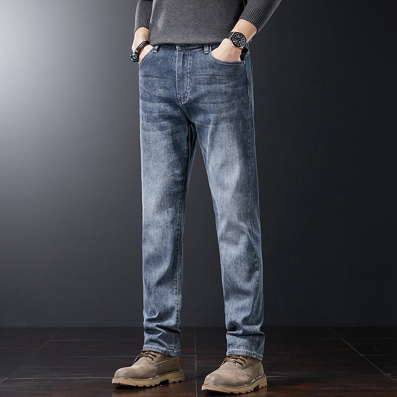 Unisex Classic Denim Jeans Loose Fit Daily Outdoor Wear - Image 3
