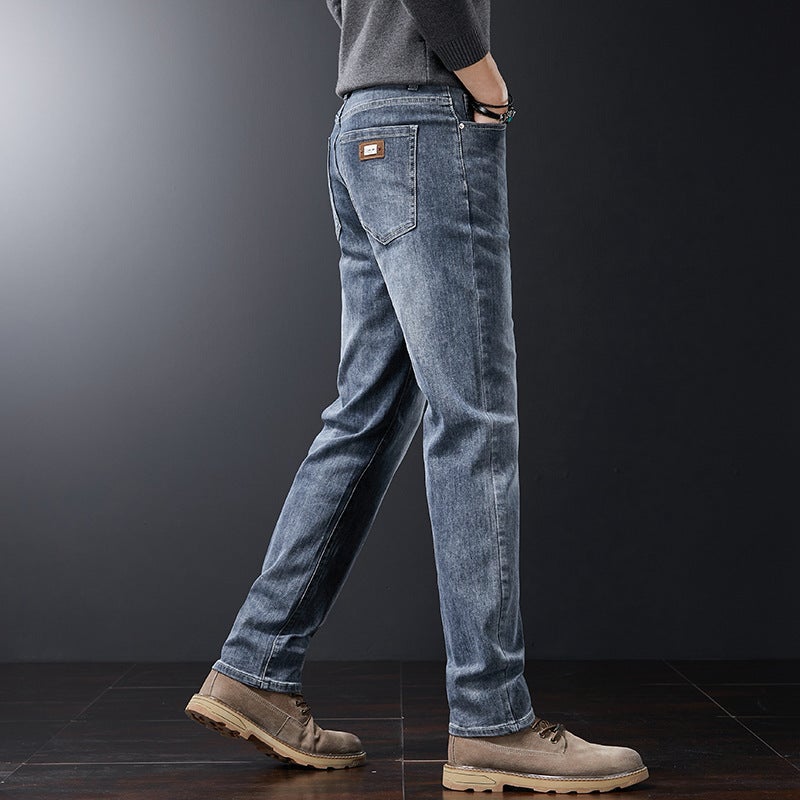 Unisex Classic Denim Jeans Loose Fit Daily Outdoor Wear - Image 2