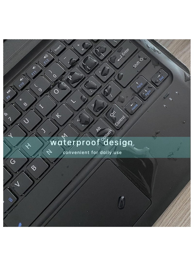 Galaxy Tab S7 FE/S7 Plus/S8 Plus Case with Keyboard 12.4 inch - Smart Detachable Wireless Touchpad Keyboard Cases with S Pen Holder for Samsung Galaxy Tab S8+ 2022/S7 FE 2021/S7+ 2020 - Image 2