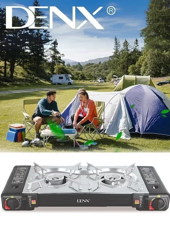 Denx Portable Gas Stove, 2200 Watts, Suitable for Indoor and Outdoor Cooking - Image 1