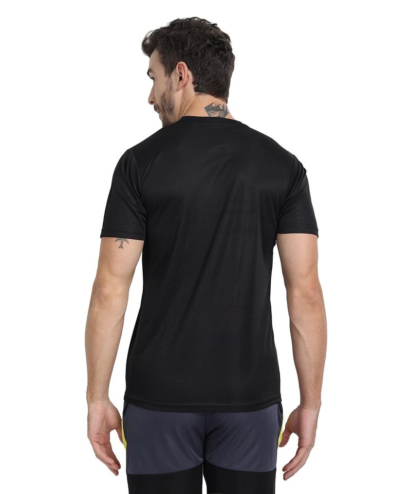 FTX Men's Dri-Fit Round Neck T-Shirt Combo - Pack of 3 (Black, Light Grey, Steel Grey - 723_2-723_7-723_8) - Image 2