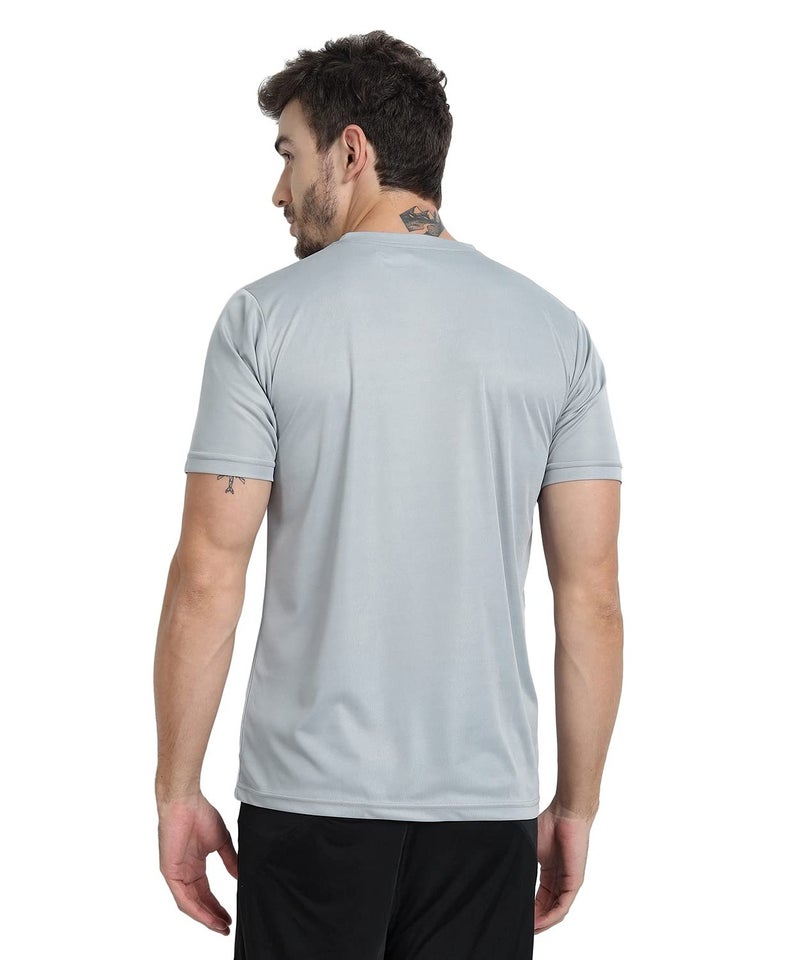 FTX Men's Dri-Fit Round Neck T-Shirt Combo - Pack of 3 (Black, Light Grey, Steel Grey - 723_2-723_7-723_8) - Image 4