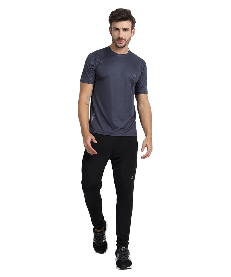 FTX Men's Dri-Fit Round Neck T-Shirt Combo - Pack of 3 (Black, Light Grey, Steel Grey - 723_2-723_7-723_8) - Image 5