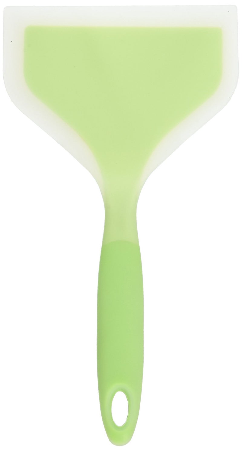 Minchsrin Silicone Wrapped Plastic Fish Spatula Pancakes Shovel Non-Stick Heat-Resistant Wide Flat Turner For Egg Tamales Pizza (Green) - Image 4
