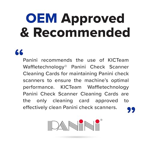 Waffletechnology Panini Check Scanner Cleaning Cards (15) - Image 5
