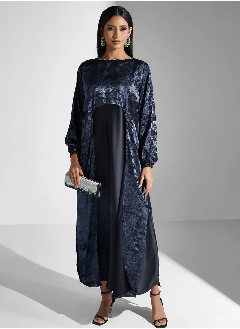 Meem by Mariyah Puff Sleeve Abaya