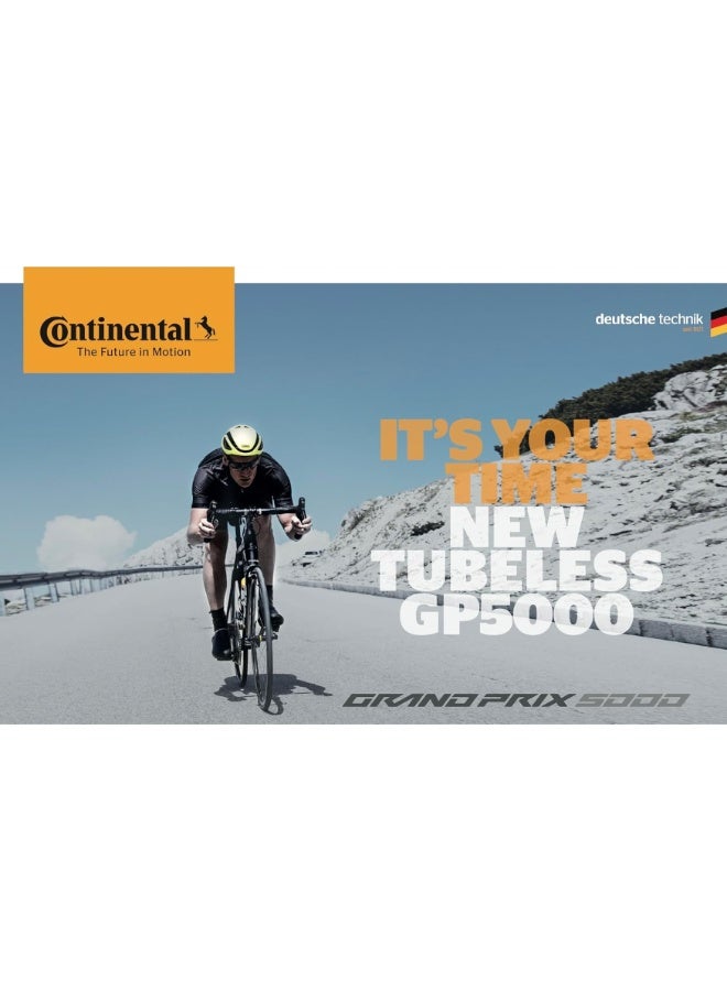 CONTINENTAL 700x25C Tubeless Ready Road Bike Folding Tire 25-622 Performance Racing Bicycle Tyre Black Transparent Sidewall - Image 5