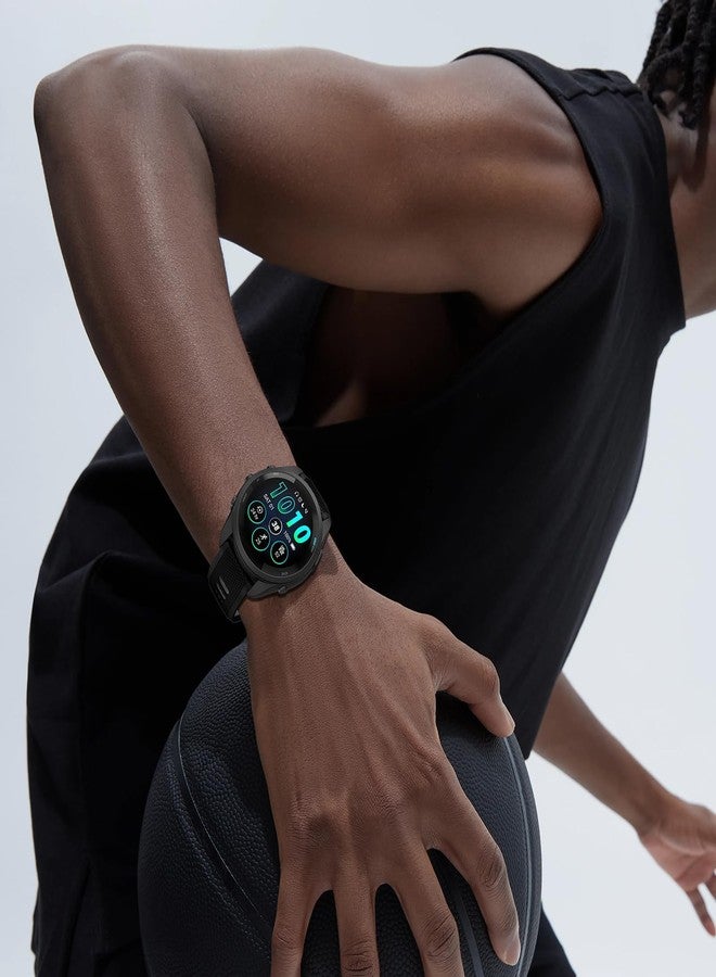 ISABAKE 22mm Watch Strap for Forerunner 255 Music/Forerunner 265, Silicone Quick Release Replacement Band for Garmin Venu 2/Vivoactive 4/Samsung Galaxy Watch 3 45mm - Image 2