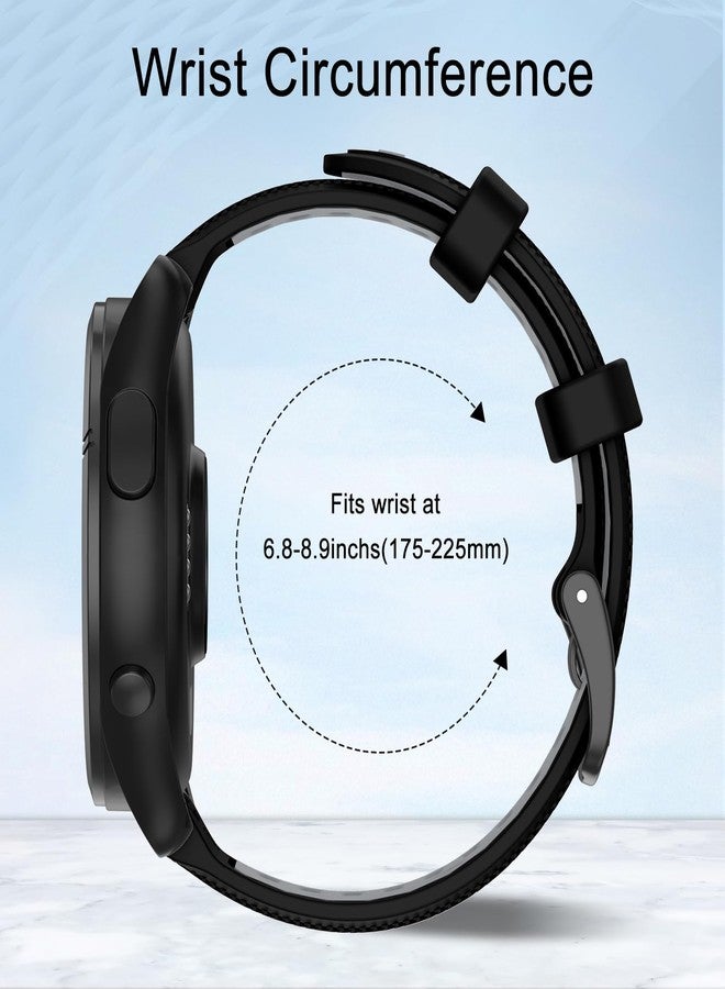 ISABAKE 22mm Watch Strap for Forerunner 255 Music/Forerunner 265, Silicone Quick Release Replacement Band for Garmin Venu 2/Vivoactive 4/Samsung Galaxy Watch 3 45mm - Image 5