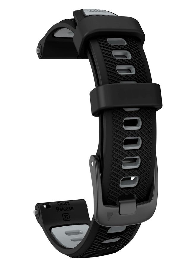 ISABAKE 22mm Watch Strap for Forerunner 255 Music/Forerunner 265, Silicone Quick Release Replacement Band for Garmin Venu 2/Vivoactive 4/Samsung Galaxy Watch 3 45mm - Image 1