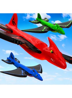 MindSprout Dino Launchers - Airplane Toys For Kids Age 3-7 - Outdoor Family Fun With Dinosaur Toys  - Image 2