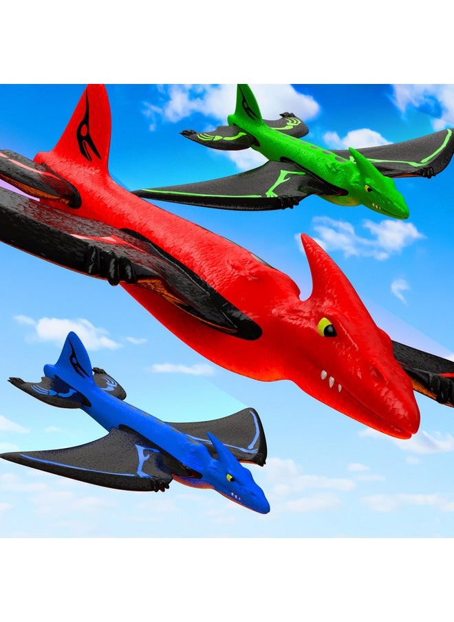 MindSprout - Dino Launchers - Airplane Toys For Kids Age 3-7 - Outdoor Family Fun With Dinosaur Toys - Image 1