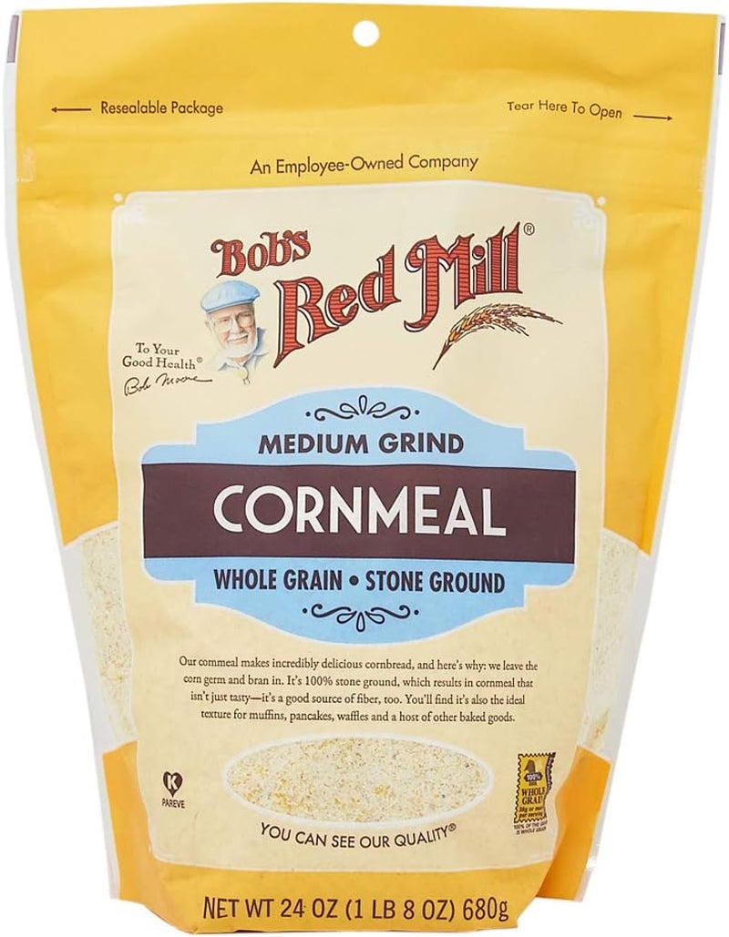 Bob's Red Mill دقيق الذرة المطحون متوسط الخشونة من بوب's ريد ميل، 24 أونصة - Image 1