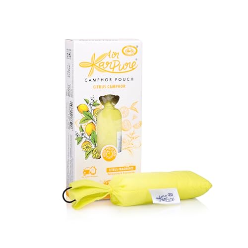Cycle Pure Karpure Camphor Pouch - Pack of 2 | Oudh & Citrus Fragrance | Air Freshener for Cars, Wardrobes, Bookshelves, Homes, Offices & Mosquito Repellent | Each Lasts up to 45 Days, cone - Image 4