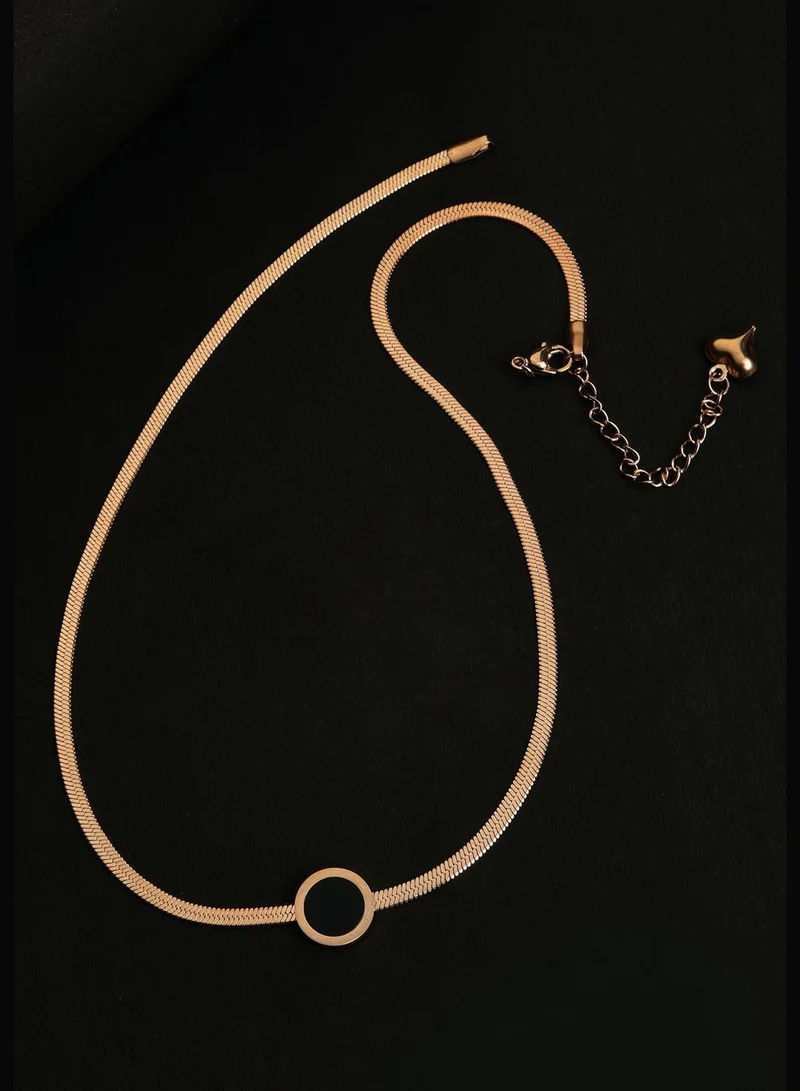 SOHI Gold Plated Stone Designer Pendant