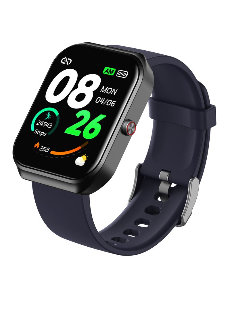 CX2 Smart Watch, Waterproof Bluetooth Calling Smart Wrist Bracelet, Comfortable Quick Charging Activity Tracker With Heart Rate Blood Oxygen Measurement, (1pc, Blue) - Image 1