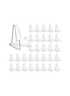 The Bros 36 Pack Mini Clear Acrylic Easel Display Stands for Sports Cards, Coins, & More  - Image 2