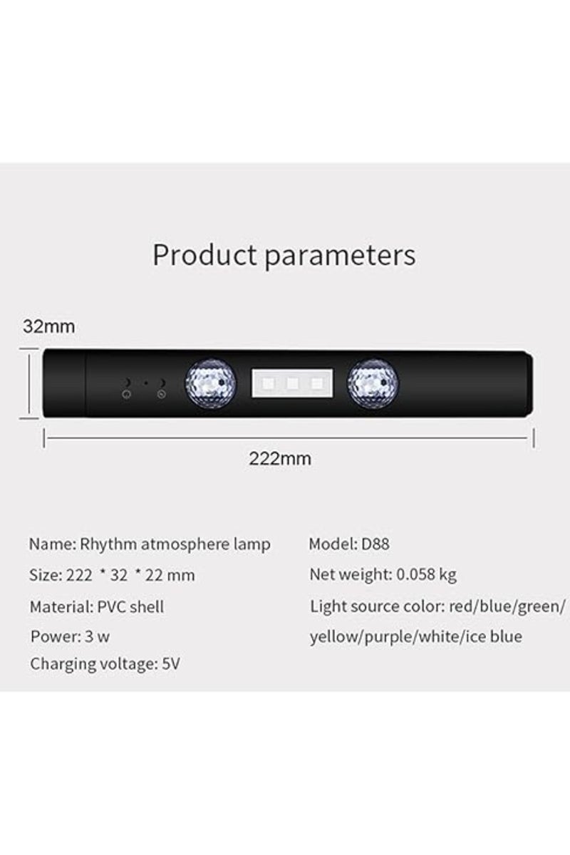 Generic USB LED Car Roof Star Light – Wireless Interior Ambient Lamp with Multiple Modes & Remote Control  - Image 2