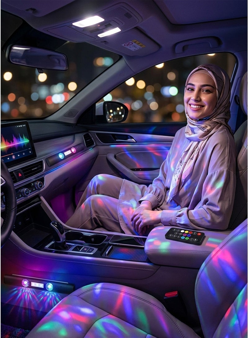 USB LED Car Roof Star Light – Wireless Interior Ambient Lamp with Multiple Modes & Remote Control - Image 5