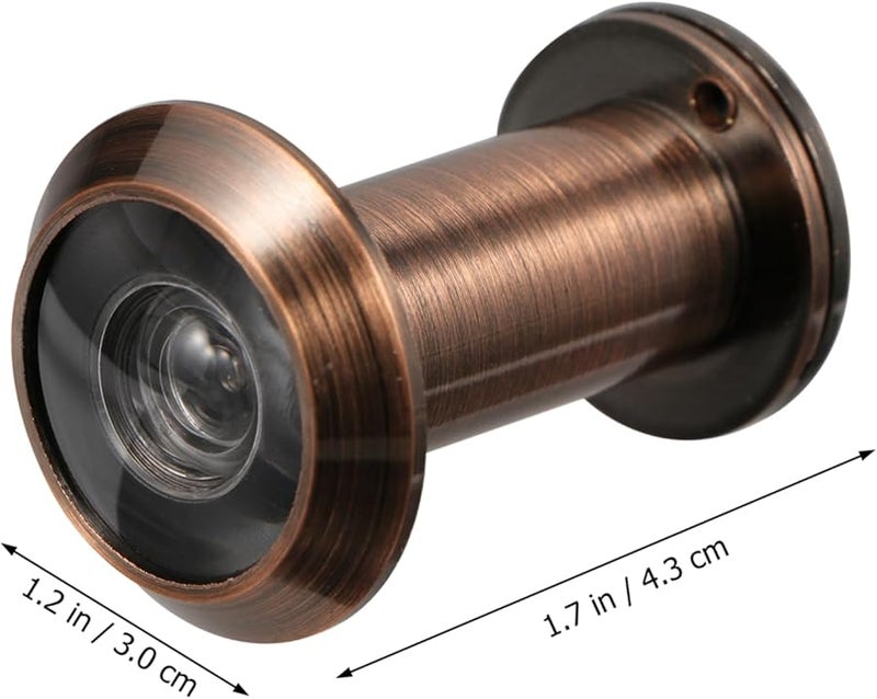 Veemoon Bronze Red Door Peephole Camera Large Viewing Angle Security Viewer With Cover - Image 5