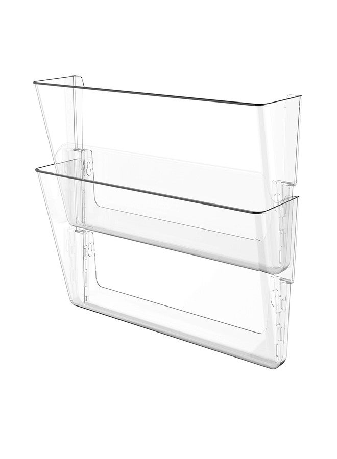 Storex Wall Files, Legal Size, 16 x 10.55 x 4 Inches, Clear, Set of 2 (70224A06C) - Image 1