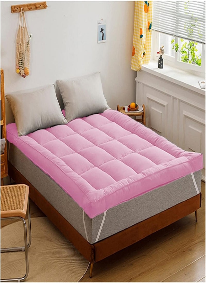 Blueberry Mattress Topper Comfortable Cotton Filled With Microfiber 6cm Thick 120x200cm  - Image 1