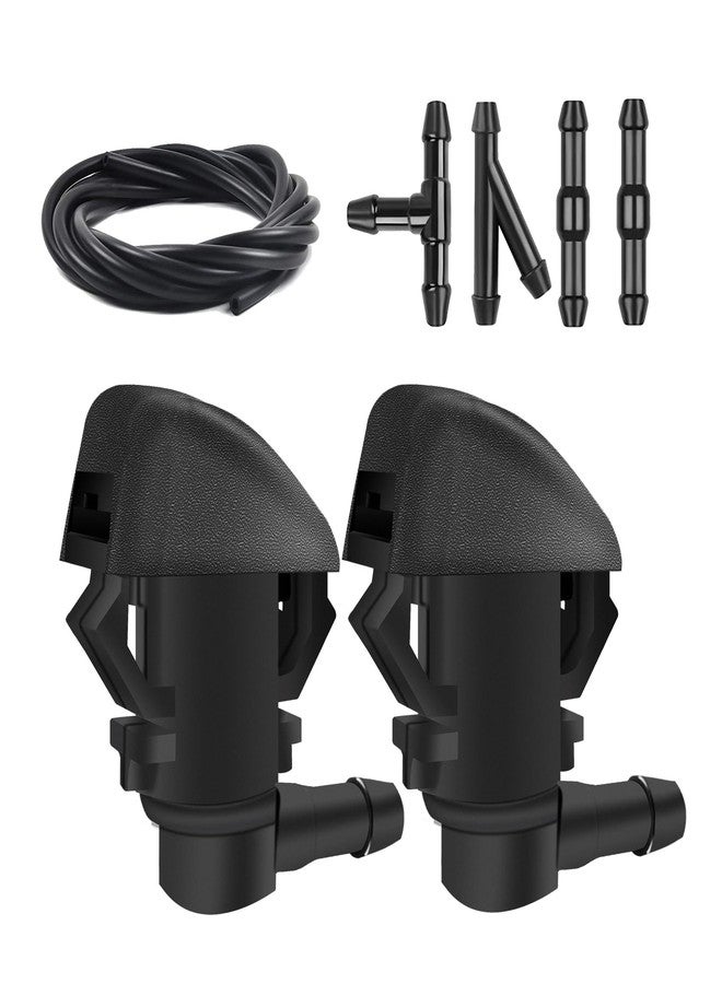 DWARFOO Windshield Washer Nozzles Kit, Windshield Washer Hose Kit with Connectors Compatible with Honda Pilot 2009-2012 2014 2015, Replace OEM# 76810-SZA-A01ZA - Image 1