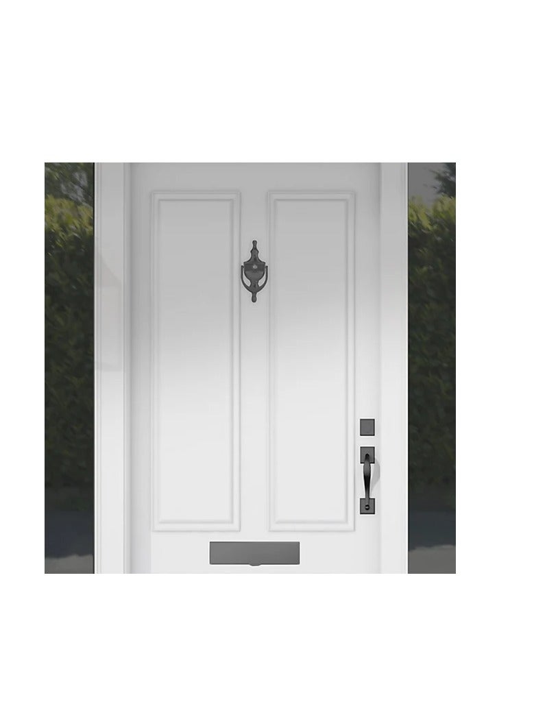 KNP KNP Zinc Alloy Door Knocker Chrome Perfect for adding sophistication and functionality to your entrance - Image 2