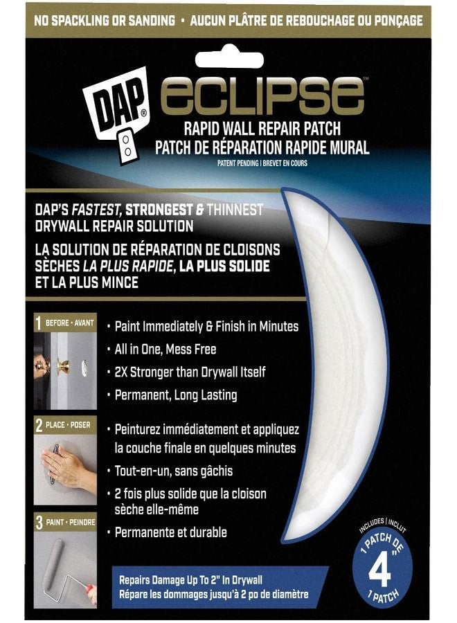 DAP Eclipse Rapid Wall Repair Patch - 4" x 4" - Image 1