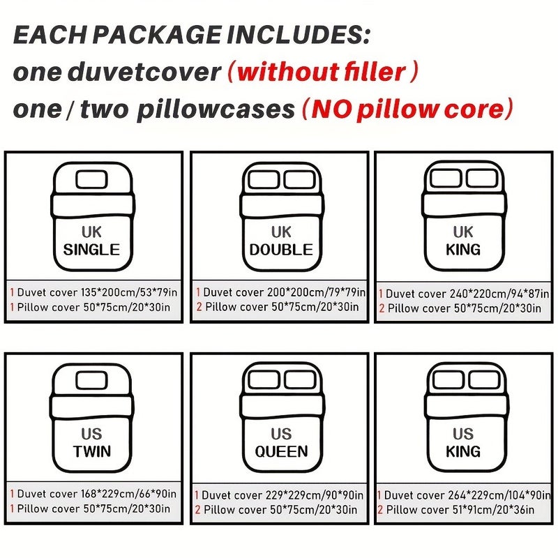 2/3pcs Duvet Cover Set, Striped Print Solid Color Embroidered Bedding Set, Soft Comfortable Duvet Cover, For Bedroom, Guest Room (1*Duvet Cover + 1/2*Pillowcase, Without Core) - Image 5