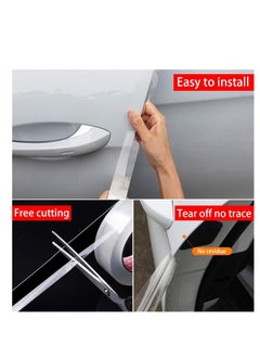 RATSAW Automotive Wrap Film Anti-Collision Car Door Edge Guard Waterproof Car Door Sill Protector Automotive Sill Protector Anti-Scratch Car Protector Tape Fits for Most Car length 5M Wide 7CM Transparent  - Image 2